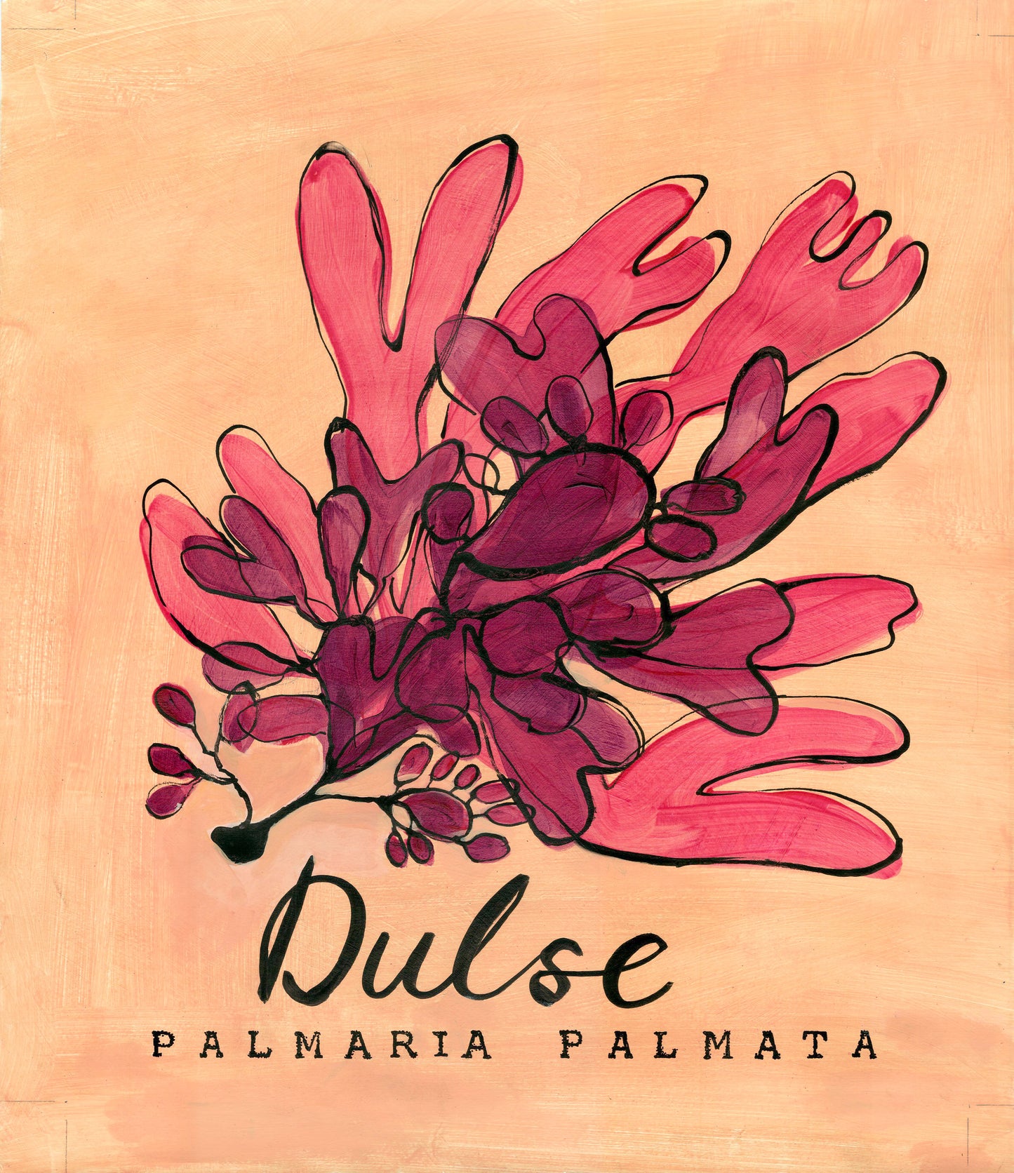 Dulse Seaweed Promenade Flag - Mounts Bay Sea Life Series - Giclée Print