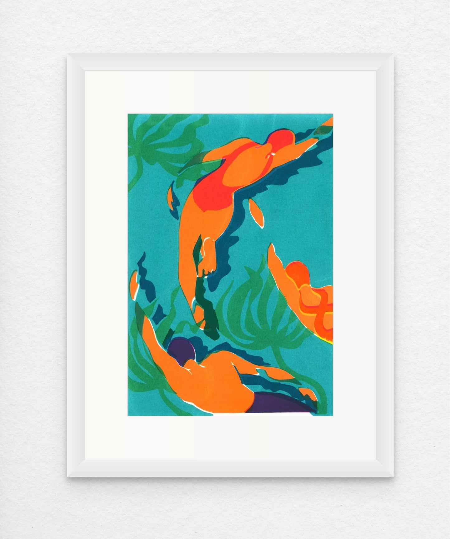 Sea Forest Swimmers 2 - Giclée Screen Print