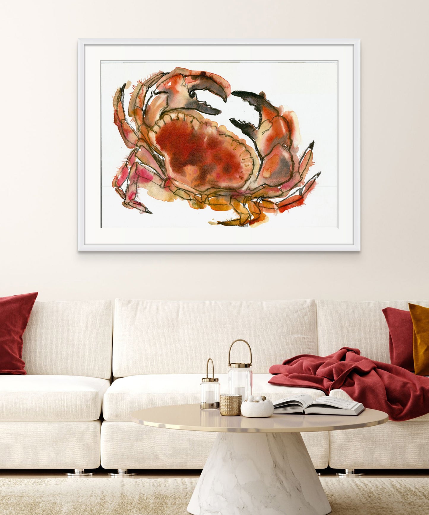 Newlyn Crab - Giclée Watercolour Print