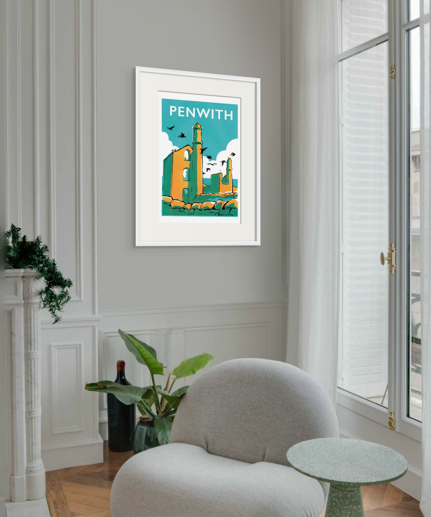 Penwith - With Text - Art Print