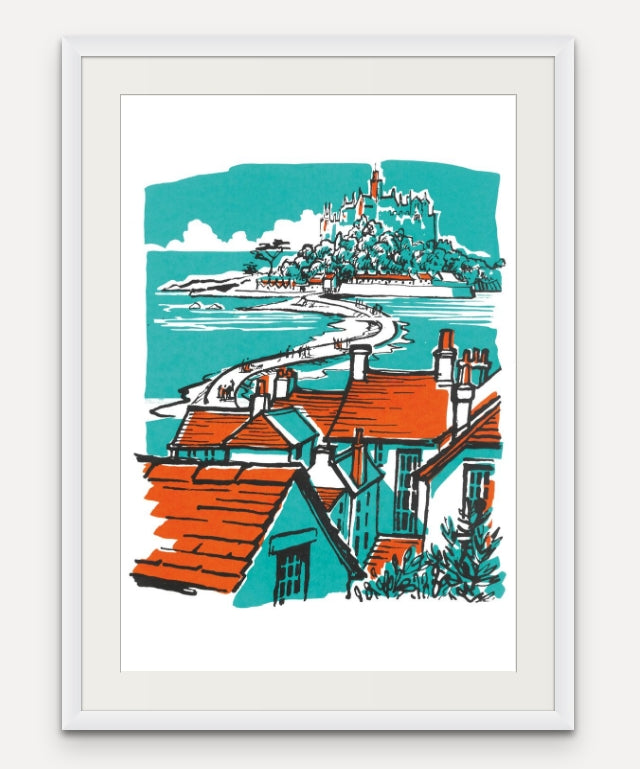 St Michael's Mount Marazion - Art Print