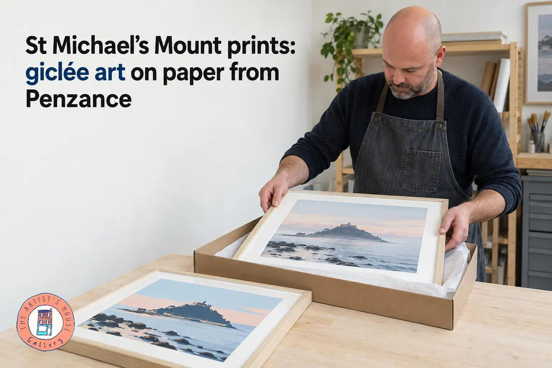 St Michael's Mount prints: giclée art on paper from Penzance