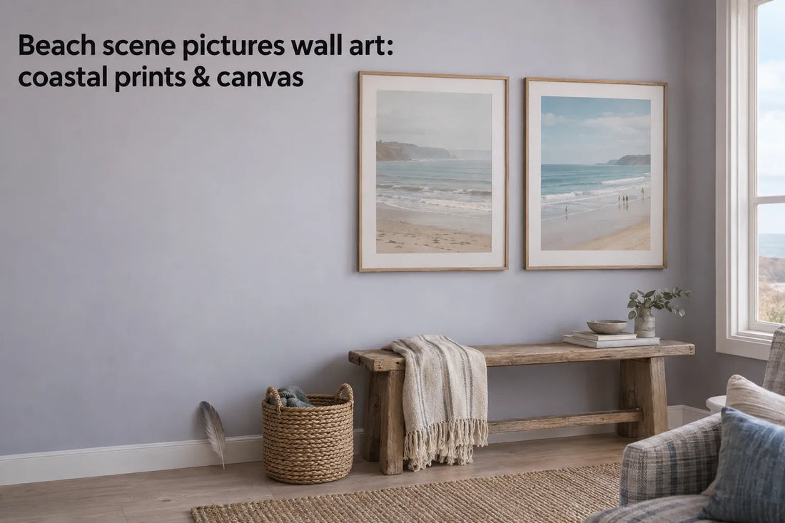 Beach scene pictures wall art: coastal prints & canvas