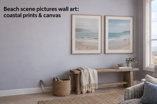 Beach scene pictures wall art: coastal prints & canvas