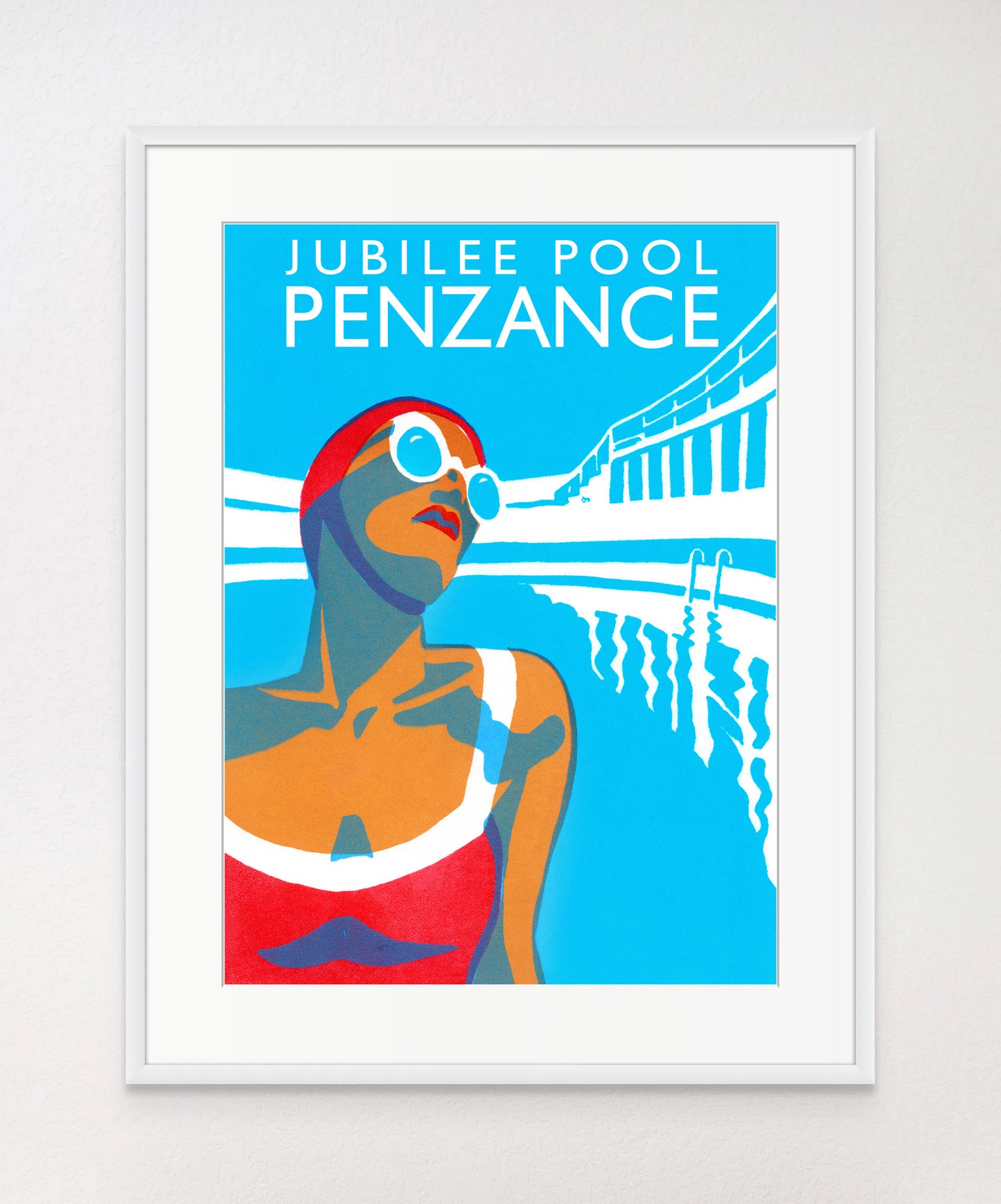 Lido Glamour 1 - Jubilee Pool Penzance - Giclée Screen Print