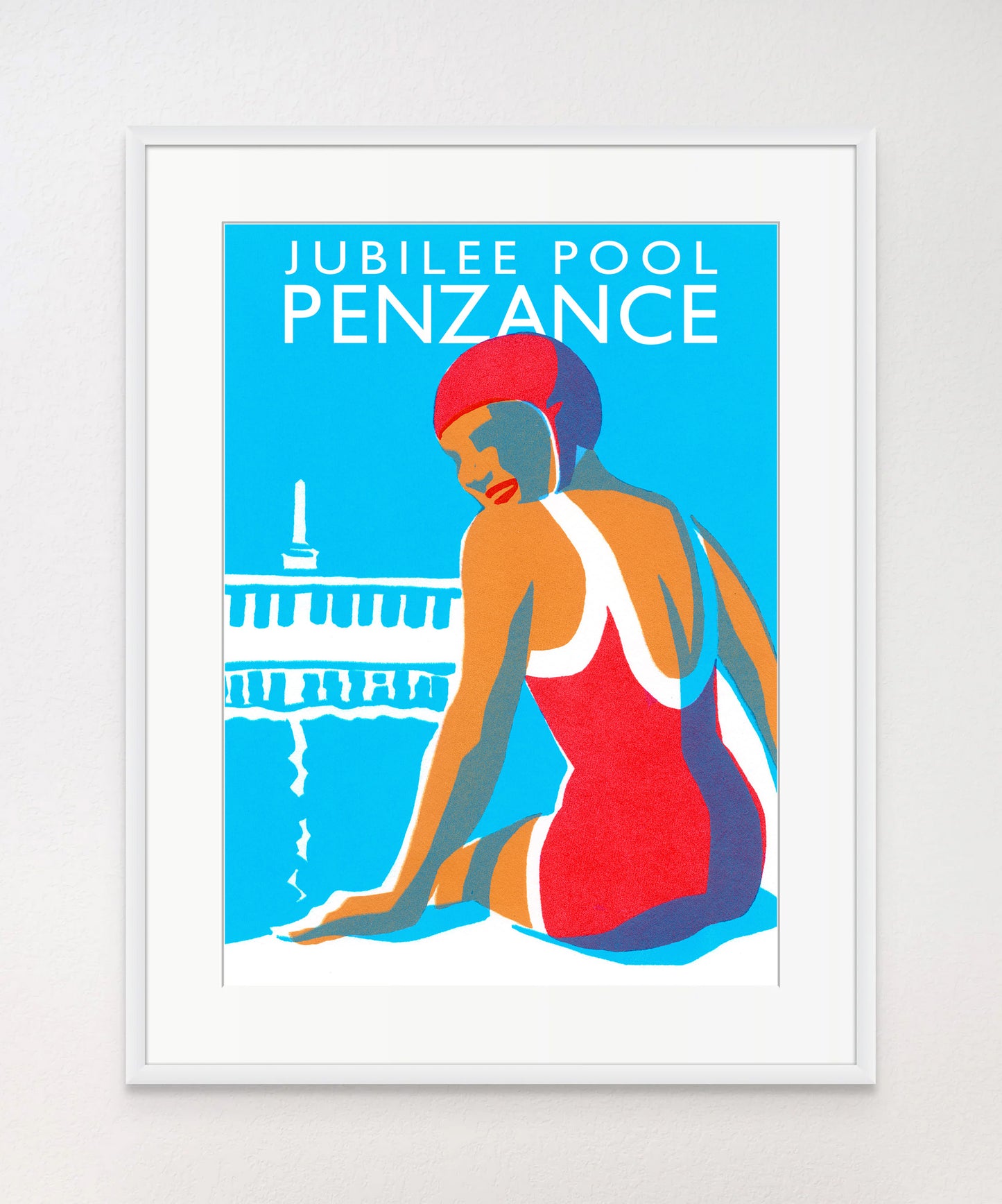 Lido Glamour 2 - Jubilee Pool Penzance - Giclée Screen Print
