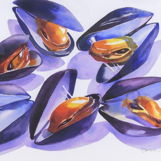 "Mussels" Watercolour Print
