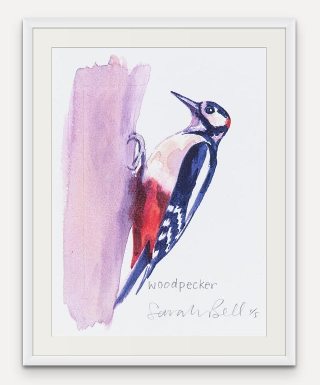 Woodpecker - Giclée Watercolour Print