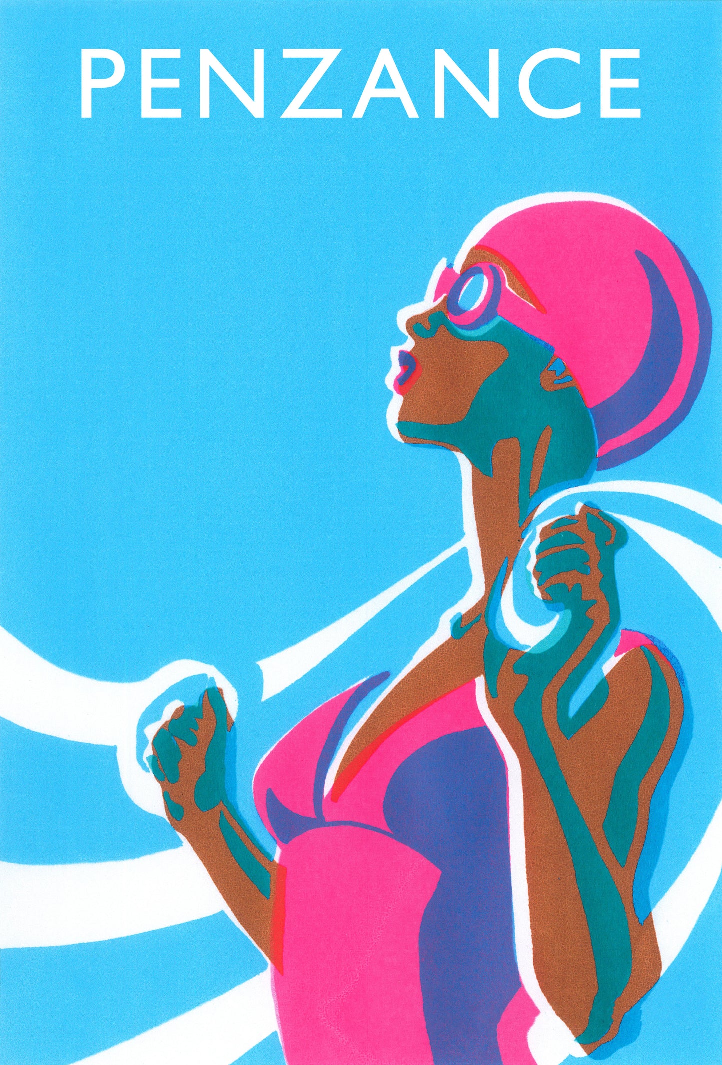 Eliza Swimmer - Black - Giclée Screen Print