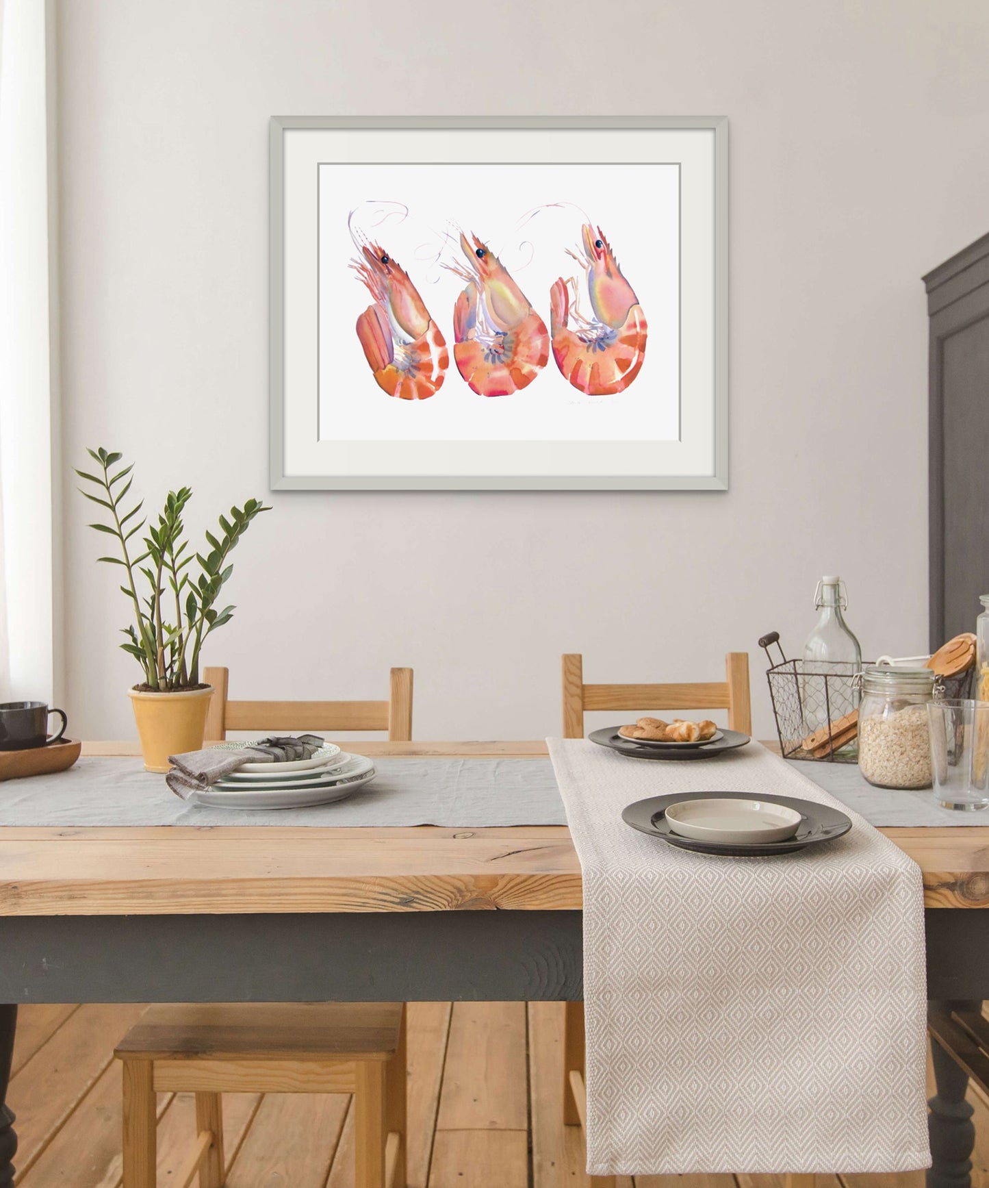 Prawns - Giclée Watercolour Print