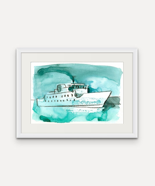 Scillonian III - Giclée Watercolour Print